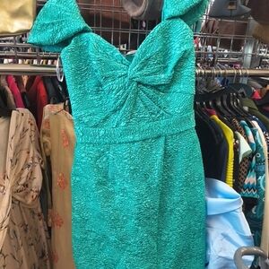 Tadashi Shoji Turquoise Mini Dress